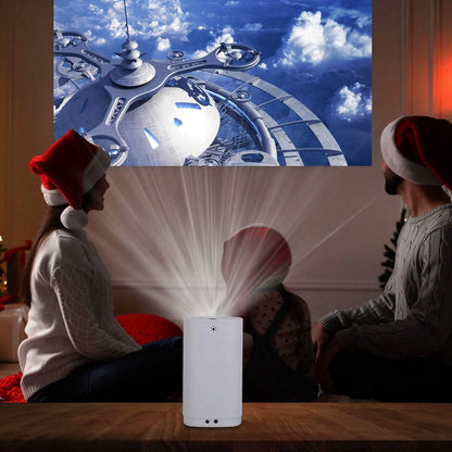 WiFi 1080P Projector Phone Projector Home Movie Projector Compatible with IOS Android iPads U Disk