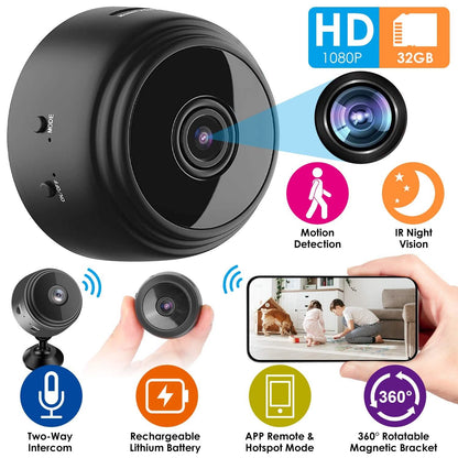 WIFI IP Home Security Camera 1080P Full HD with 32GB MMC Card