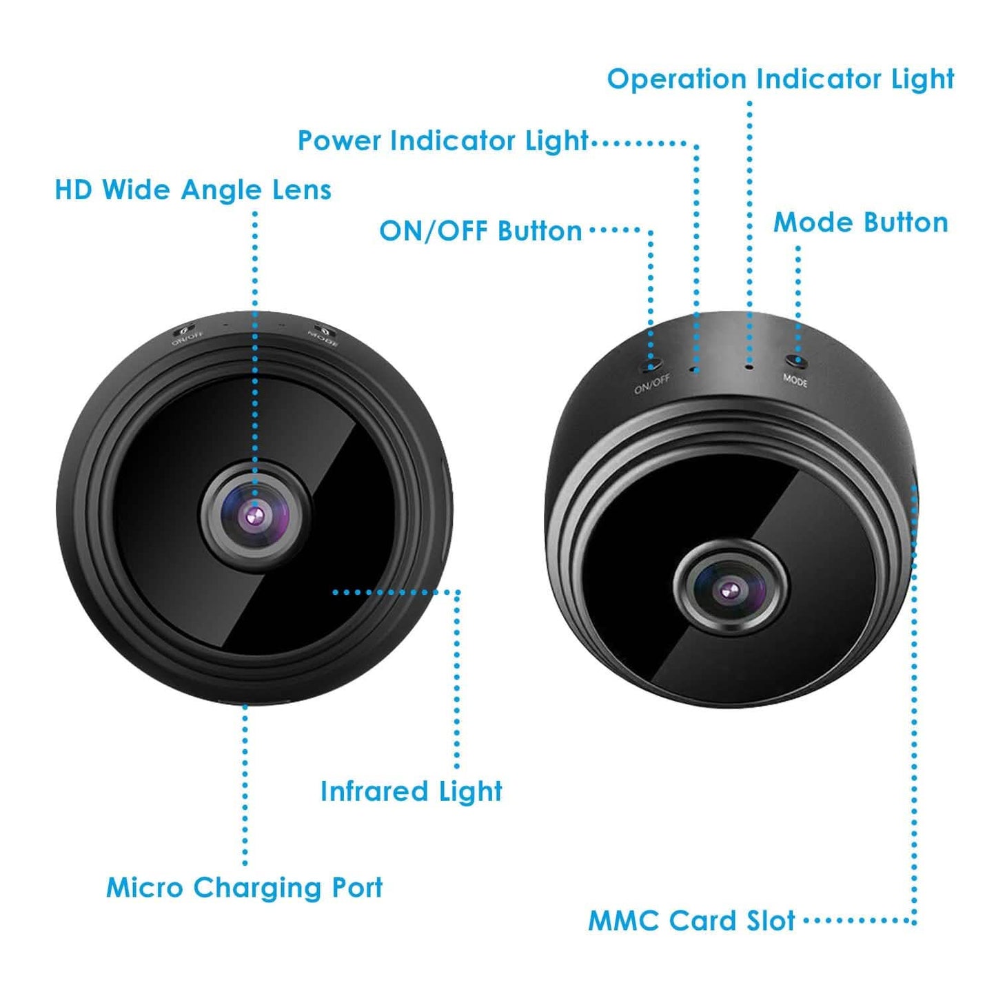 WIFI IP Home Security Camera 1080P Full HD with 32GB MMC Card