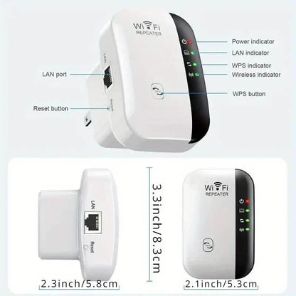 WiFi Long Range Amplifier Extender Signal Booster Wireless Internet Repeater with Ethernet Port
