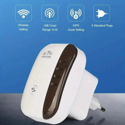 WiFi Long Range Amplifier Extender Signal Booster Wireless Internet Repeater with Ethernet Port