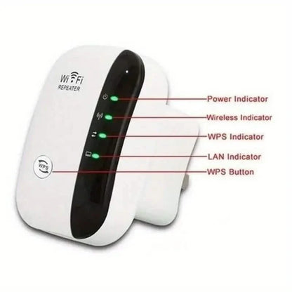 WiFi Long Range Amplifier Extender Signal Booster Wireless Internet Repeater with Ethernet Port