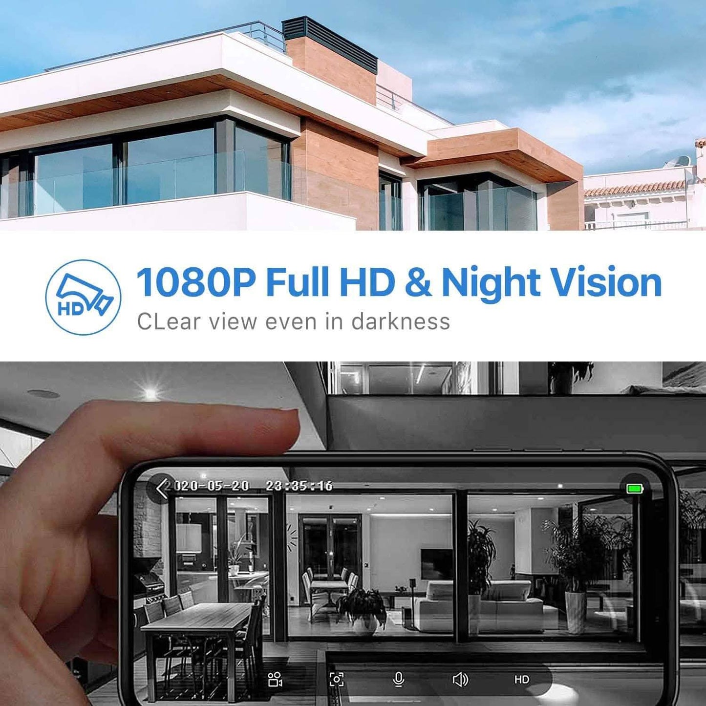 WiFi Video Doorbell Camera with Chime