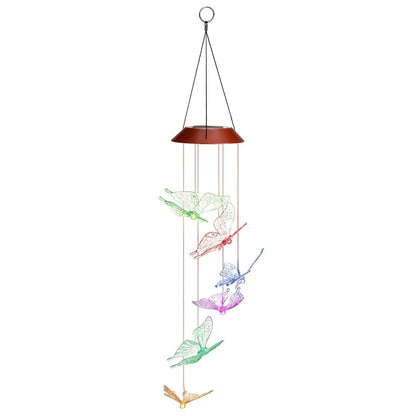 Windlights Solar Powered LED Butterfly Wind Chimes