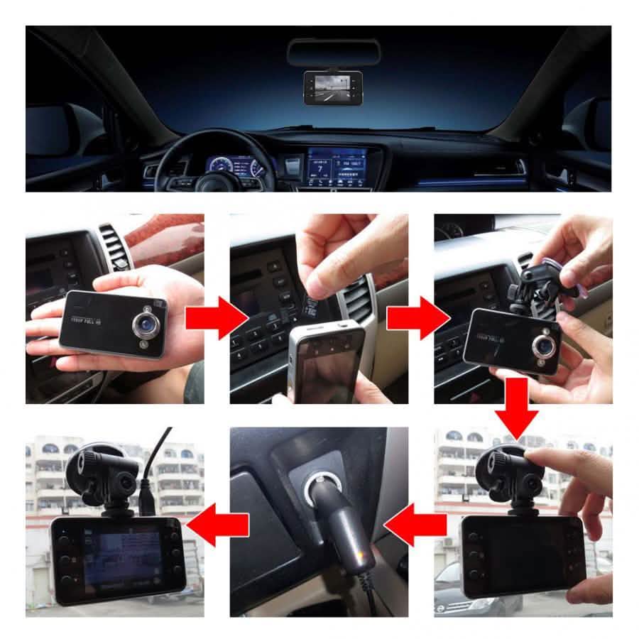 Windshield-Mount 1080p Wide-Angle Video Recorder