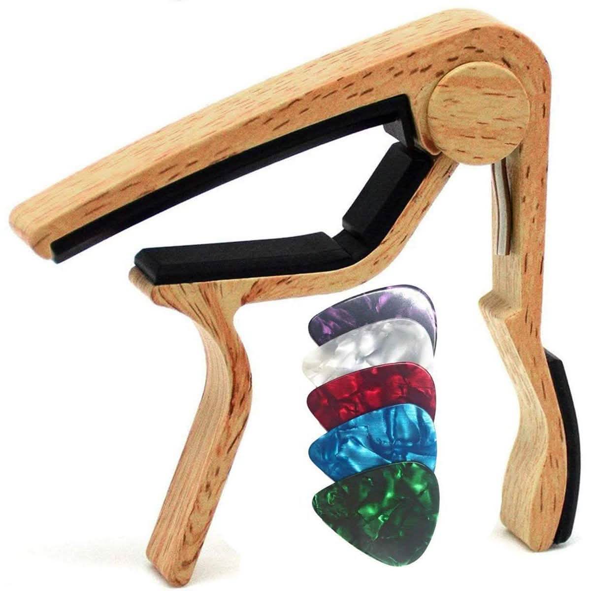 WINGO Quick-Change Capo for 6 String Steel Acoustic and Electric Guitars