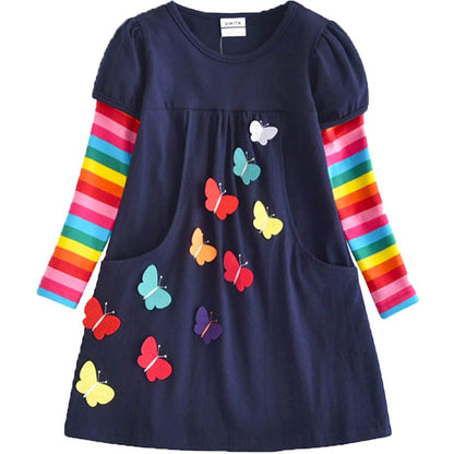Winter Toddler Girl Long Sleeve Dress