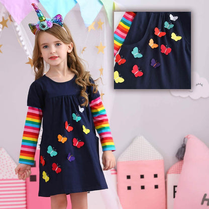 Winter Toddler Girl Long Sleeve Dress