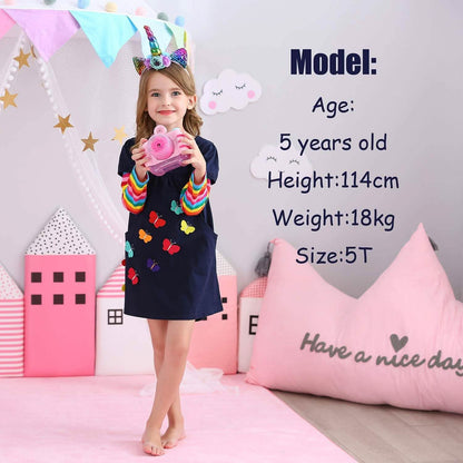 Winter Toddler Girl Long Sleeve Dress