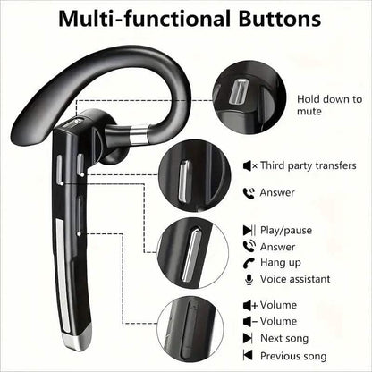 Wireless 5.3 Single-Ear Business Headset with Mic