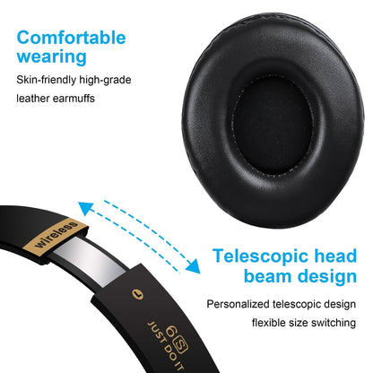 Wireless Bluetooth Headphones Stereo Heavy Bass Earphones Over the Ear Headset