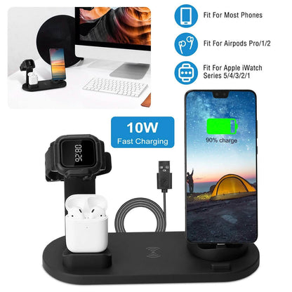 Wireless Charger Dock 4-in-1 10W