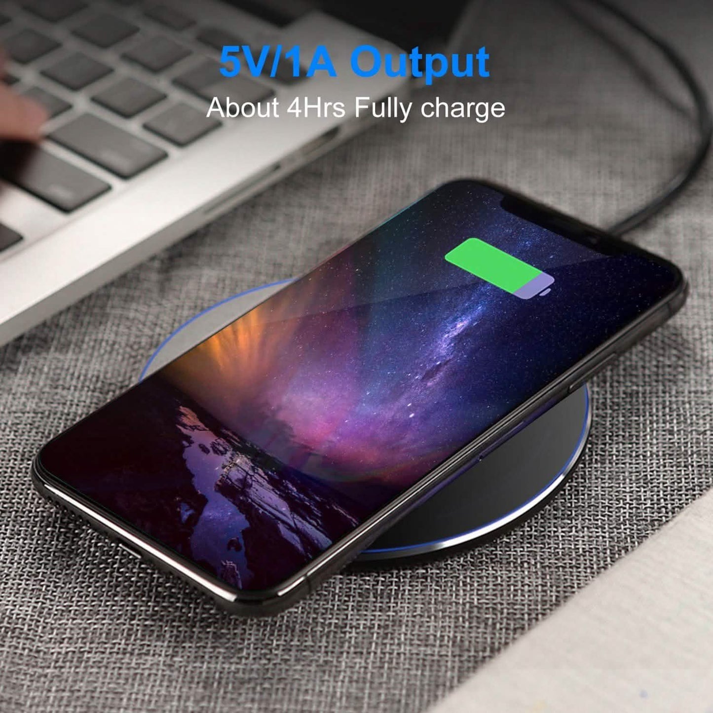 Wireless Charger Qi-Certified Ultra Slim 5W Charging Pad
