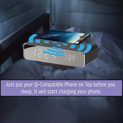 Wireless Charging Digital Alarm Clock