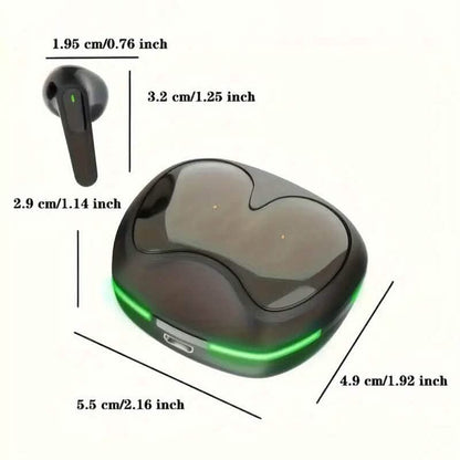 Wireless Earbuds with LED Display & Touch Control