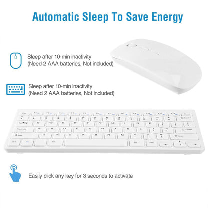 Wireless Keyboard and Mouse 2.4GHz Multimedia Mini Keyboard & Mouse