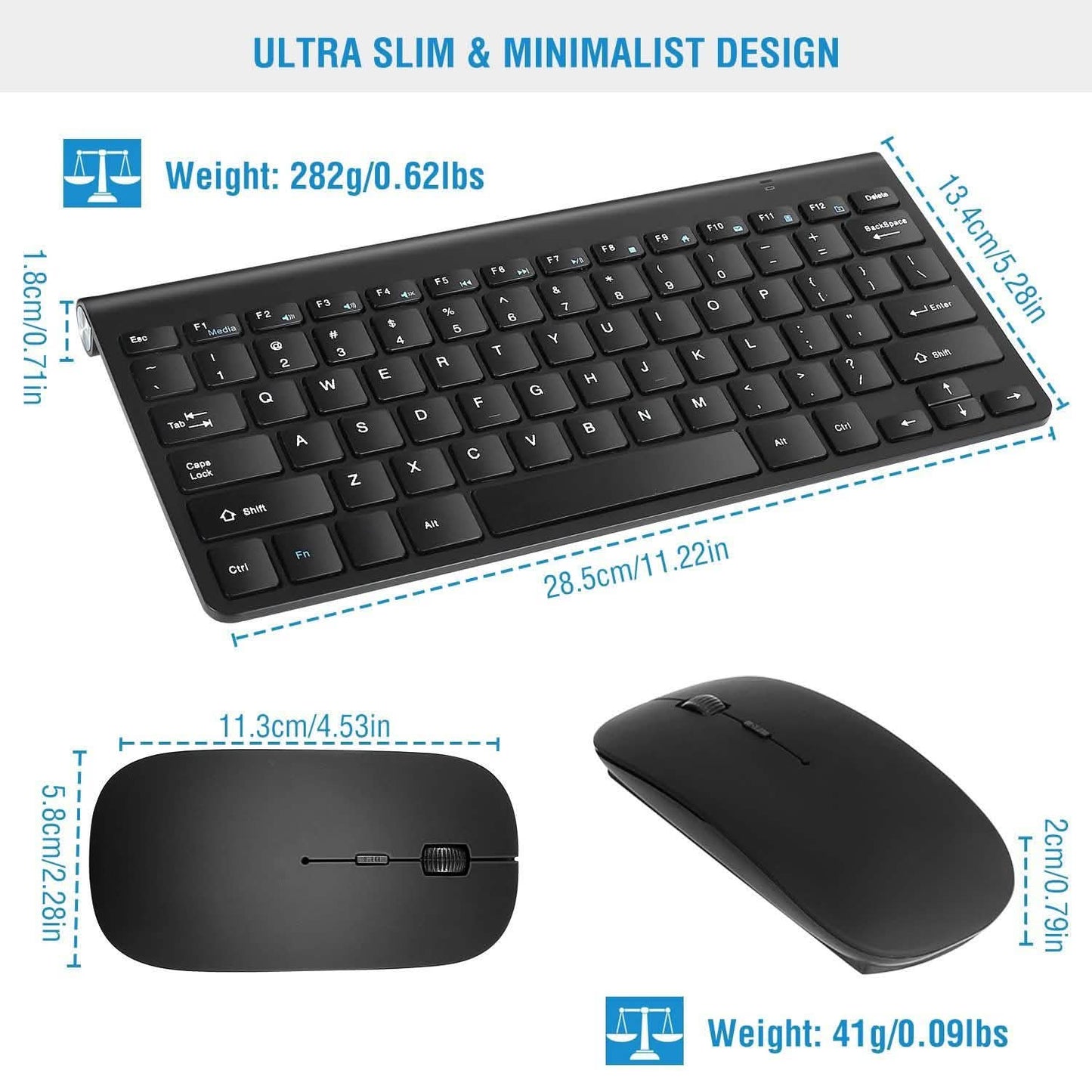 Wireless Keyboard and Mouse Combo