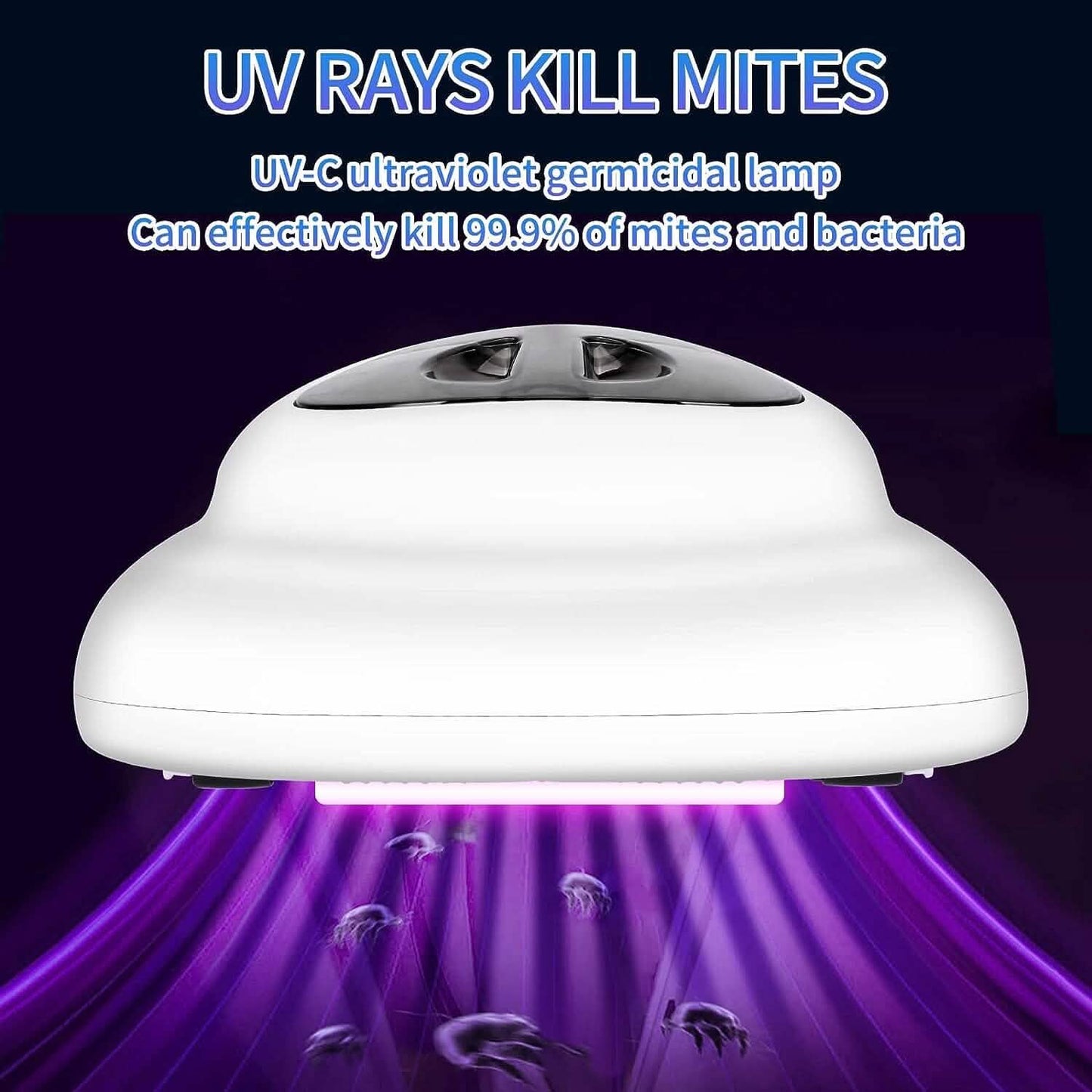 Wireless Mite Remover Cleaning Machine with 11KPa Powerful Suction