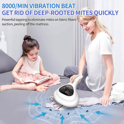 Wireless Mite Remover Cleaning Machine with 11KPa Powerful Suction