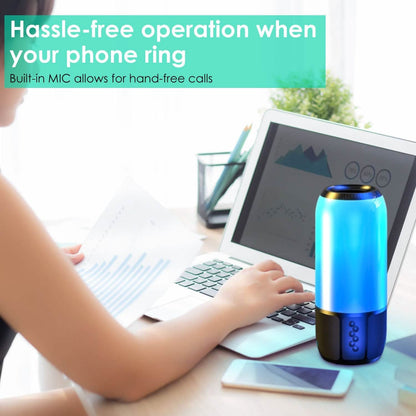Wireless Portable Speaker with Color Changing Light