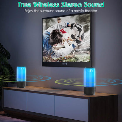 Wireless Portable Speaker with Color Changing Light
