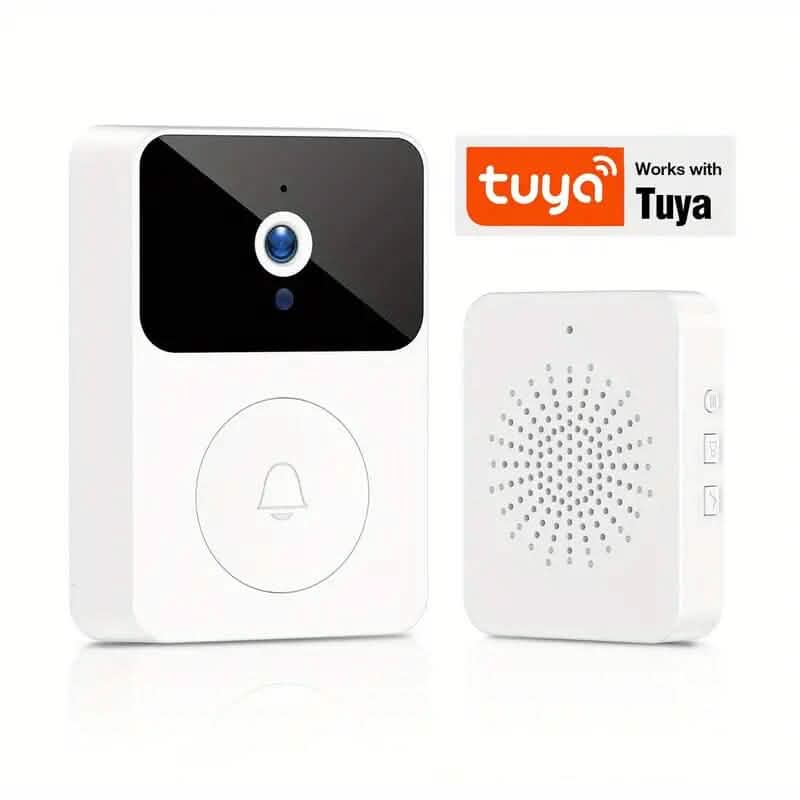 Wireless Smart Video Doorbell Camera with Night Vision and Motion Alerts