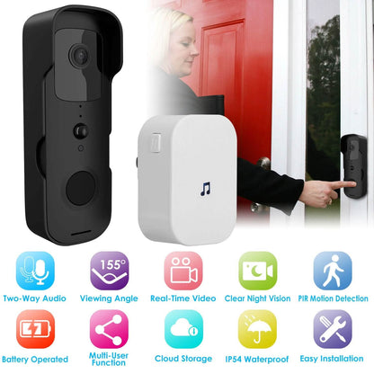 Wireless Smart WIFI Video Doorbell Two Way Audio