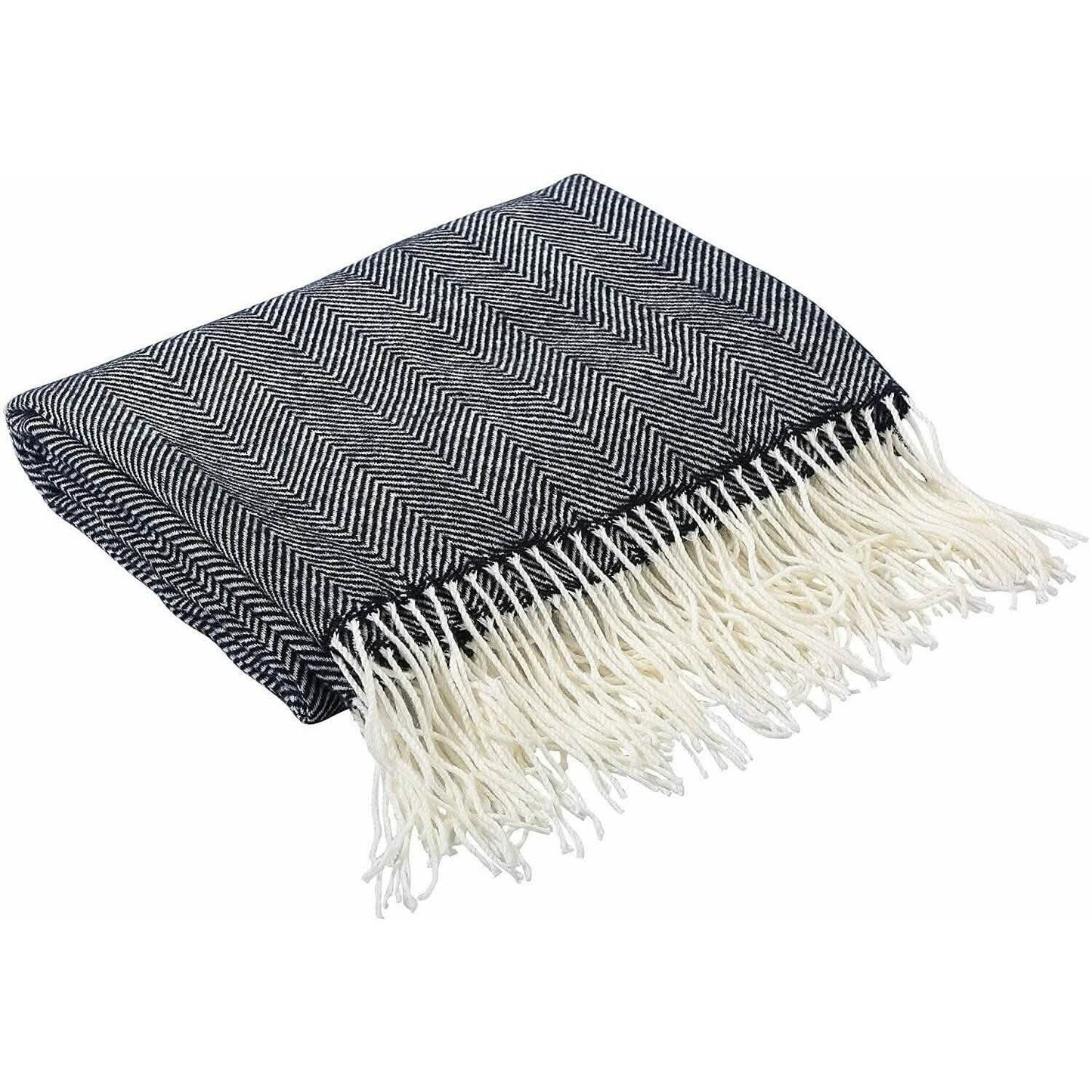 Wisley Home 100% Acrylic Chevron Pattern Throw