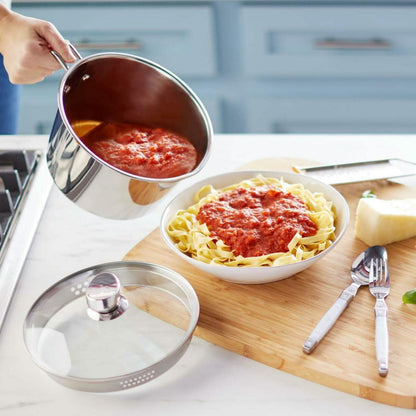Wolfgang Puck 12-Cup Stainless Steel Pot with Colander Lid Model