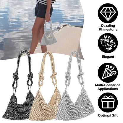 Women Glitter Evening Bags Shiny Rhinestone Handbag Purses