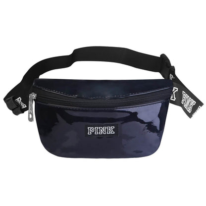 Women Shiny Leather Waist Pack Bag