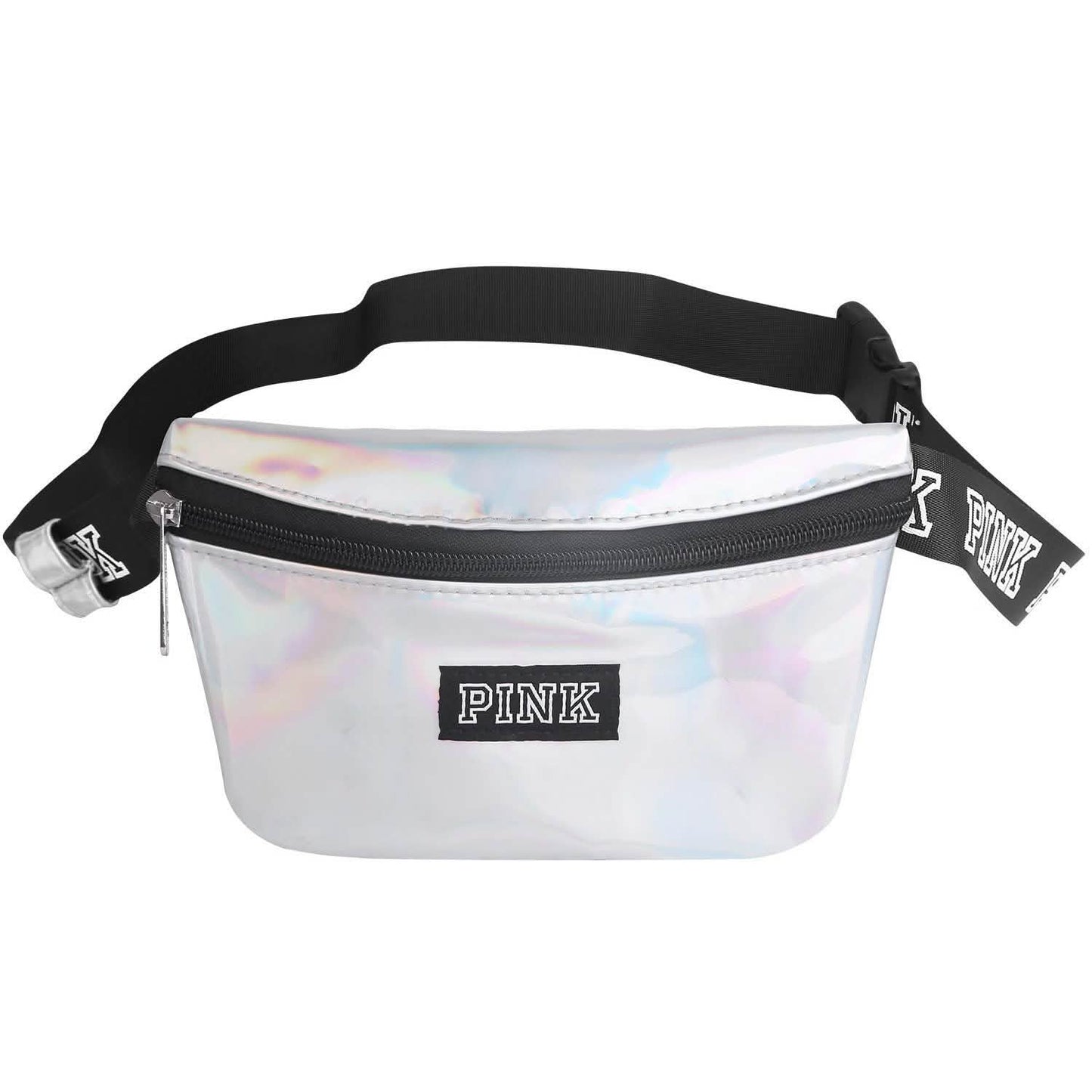 Women Shiny Leather Waist Pack Bag