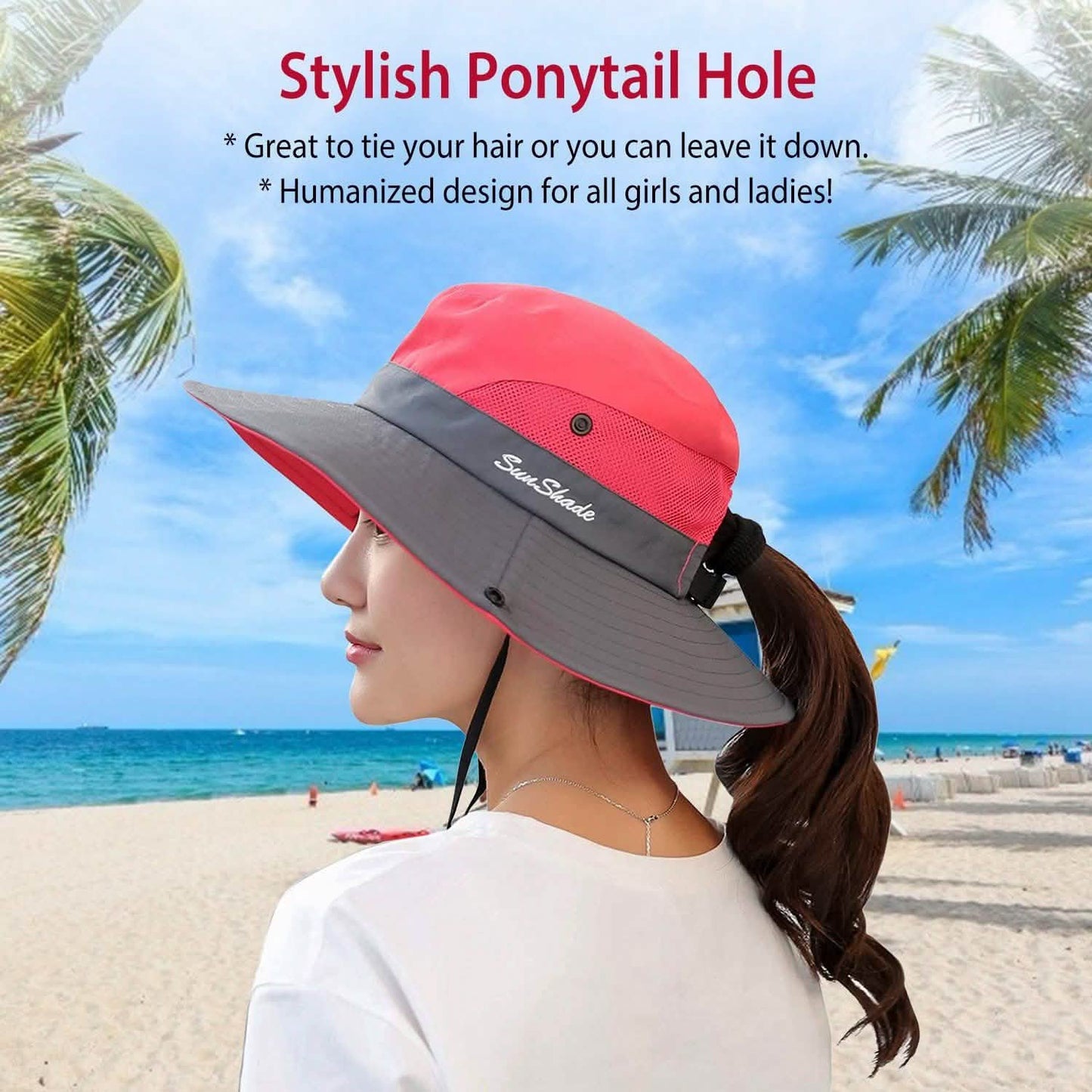 Women Summer Sun Bucket Hats Foldable