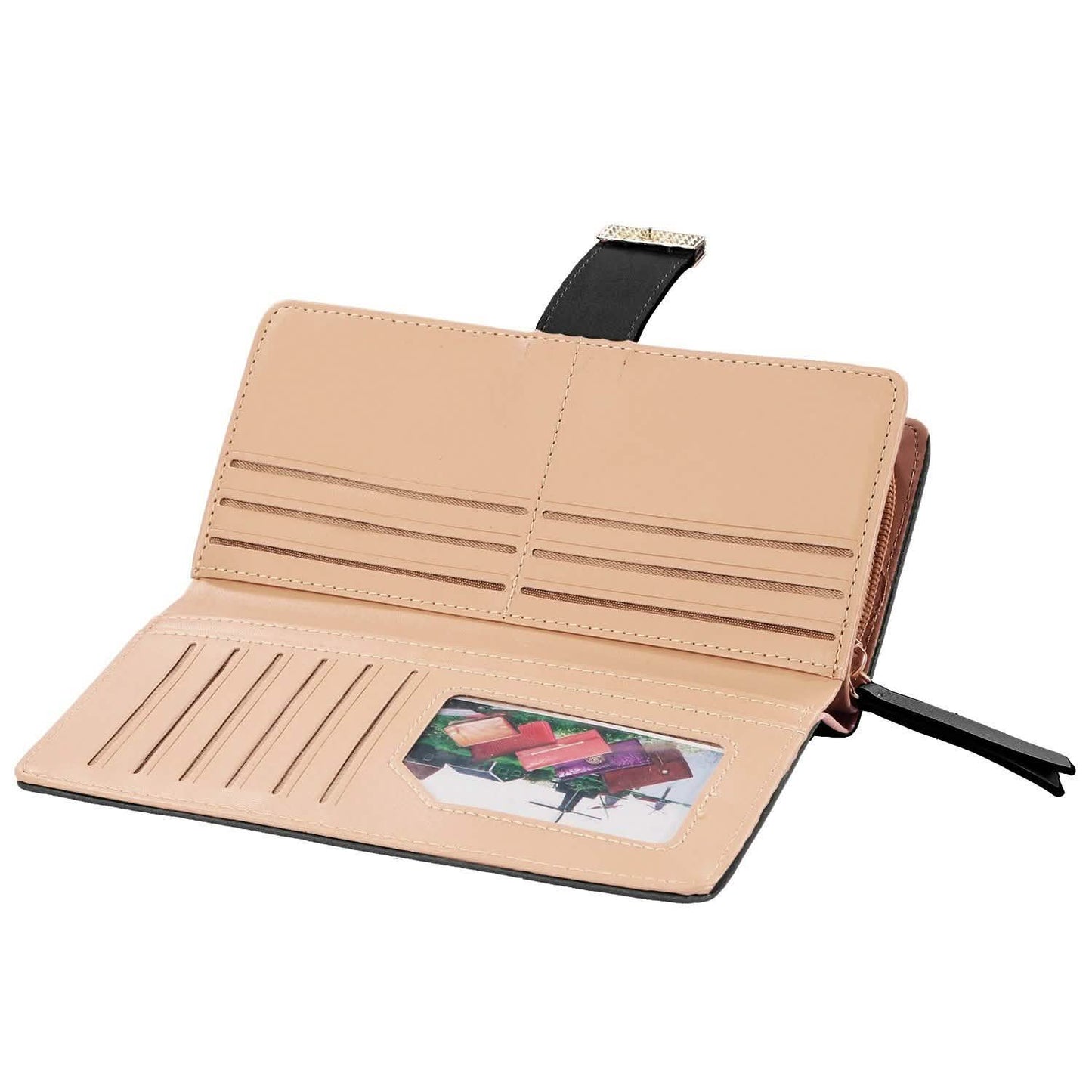 Women Wallet PU Leather Lady Long Purse
