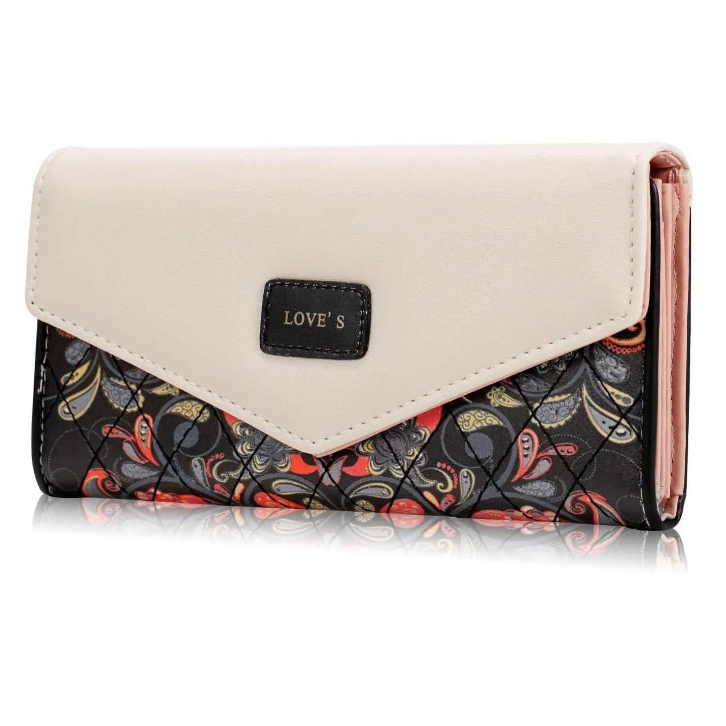 Women Wallet Soft Leather Trifold Clutch Purse