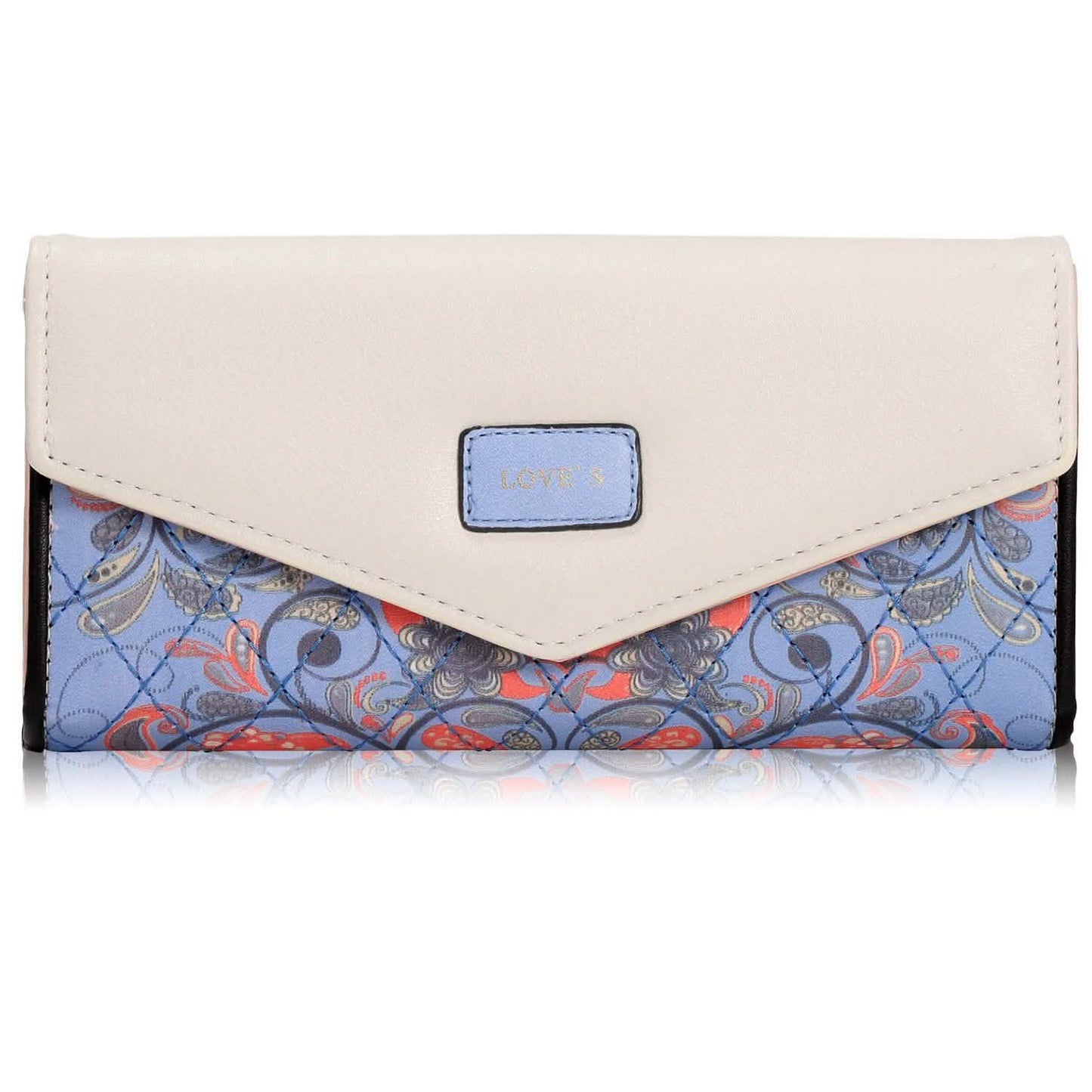 Women Wallet Soft Leather Trifold Clutch Purse