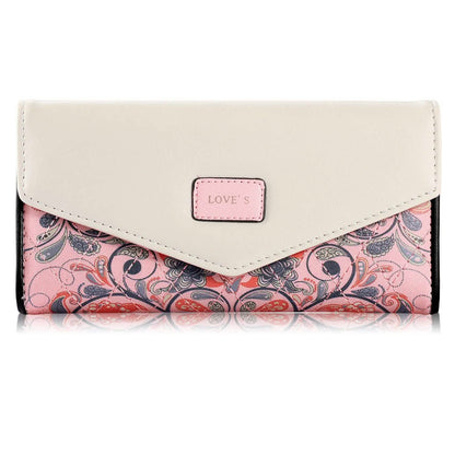 Women Wallet Soft Leather Trifold Clutch Purse