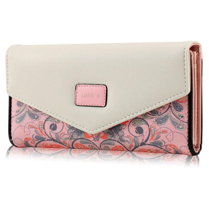 Women Wallet Soft Leather Trifold Clutch Purse