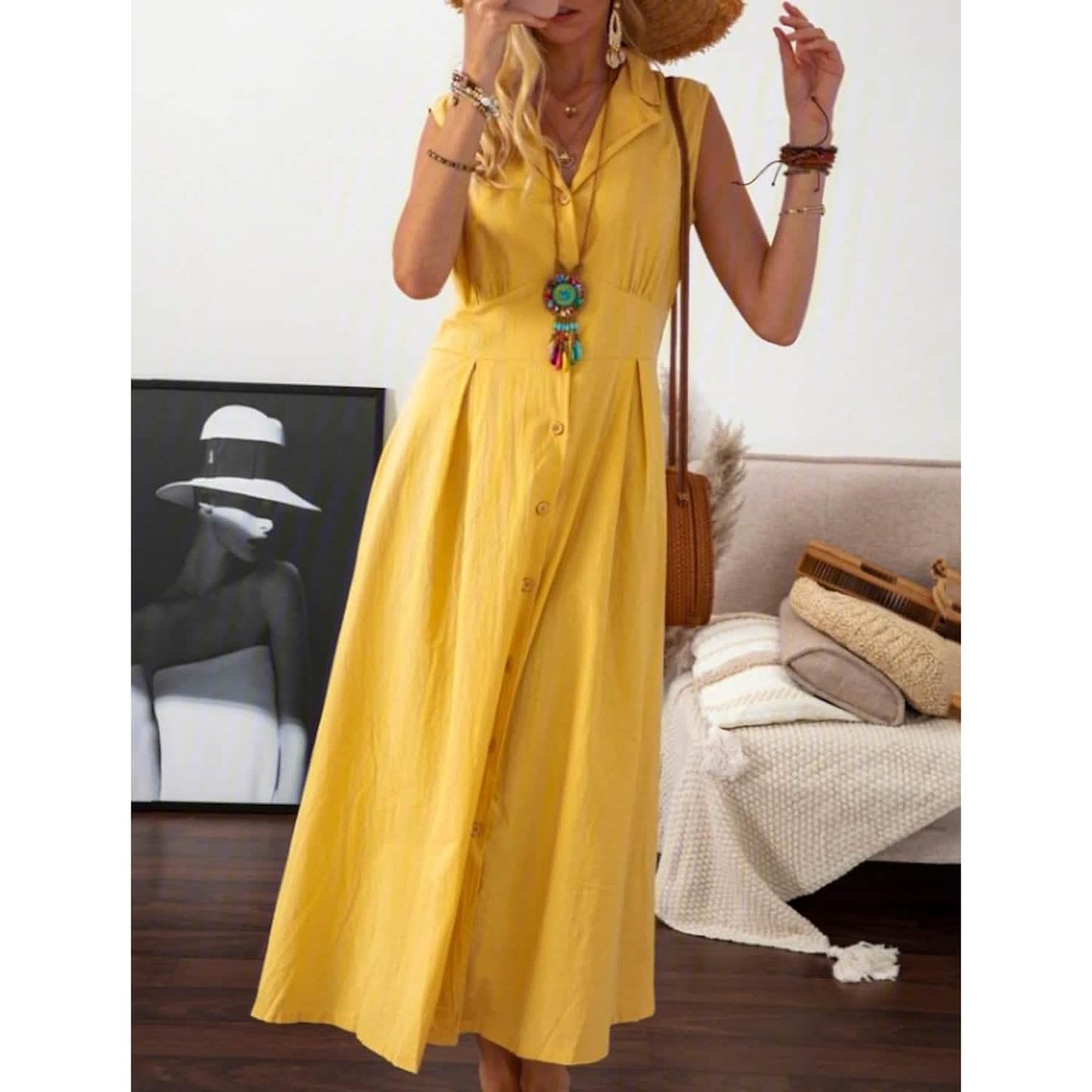Women's A-Line Shirt Collar Casual Dress