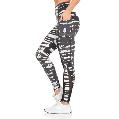 Women's Active High Rise Printed Leggings With Pockets