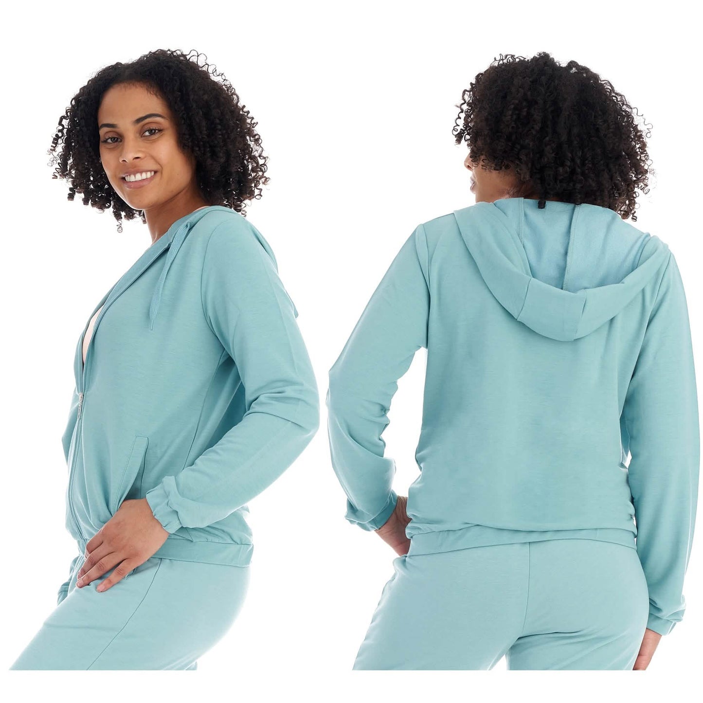 Women's Athleisure French Terry Fleece Hoodie Sweatshirt