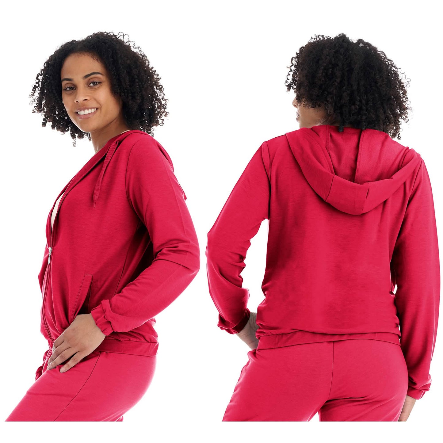 Women's Athleisure French Terry Fleece Hoodie Sweatshirt