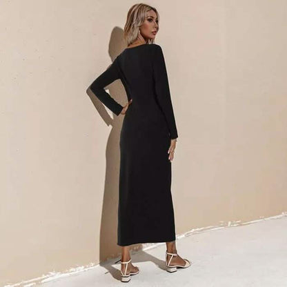 Women's Autumn and Winter Casual Long Sleeve Ladies Dress