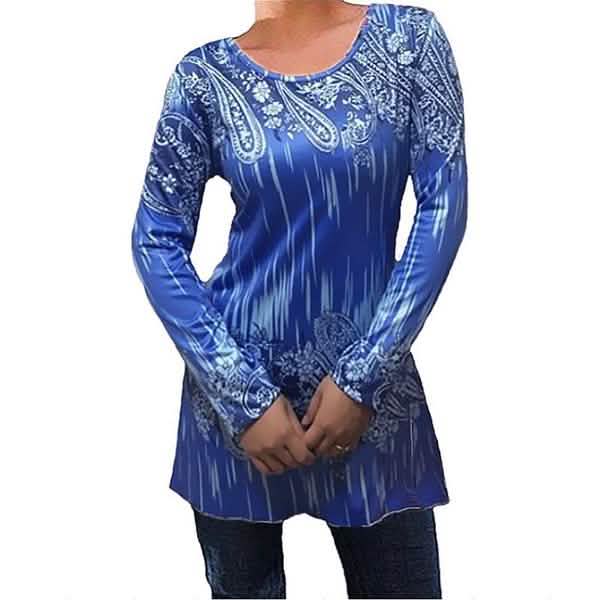 Womens Autumn Round Neck Long Sleeves