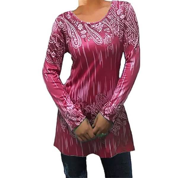 Womens Autumn Round Neck Long Sleeves