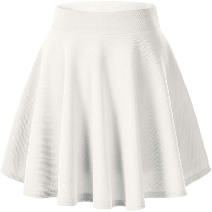 Women's Basic Versatile Flared Mini Skater Skirt