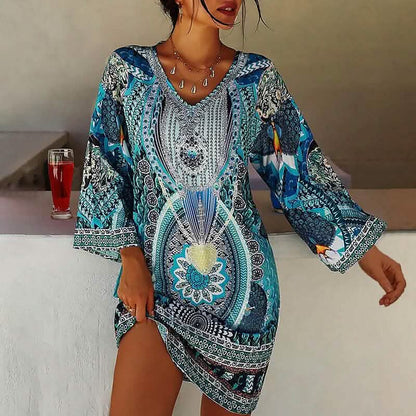 Women's Boho Mini Dress