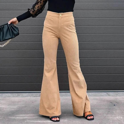 Women's Bootcut Pants Trousers Jeans Corduroy