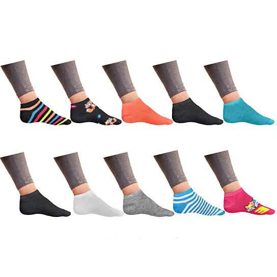 Women’s Breathable Colorful Fun No Show Low Cut Ankle Socks