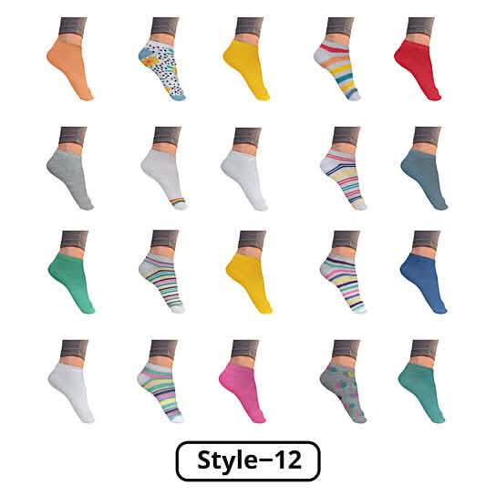 Women’s Breathable Stylish Colorful Fun No Show Low Cut Ankle Socks